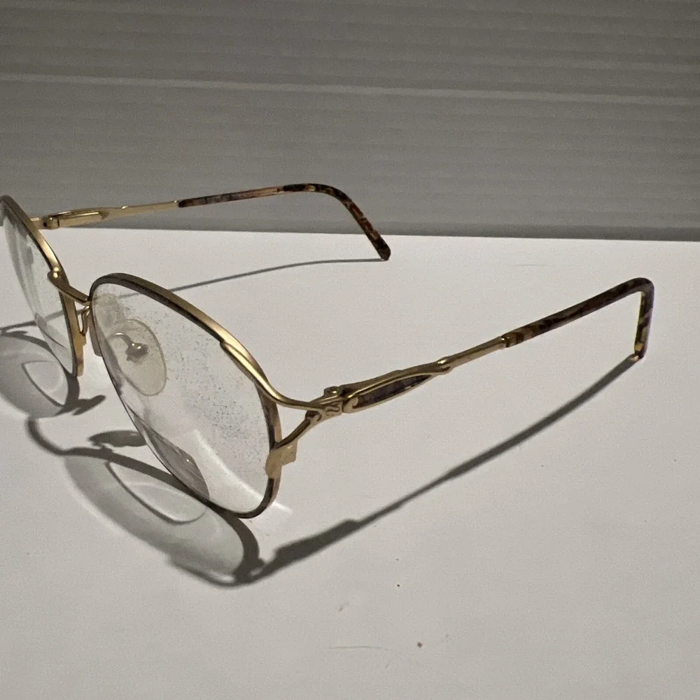Sans Pareil Eyeglasses Frame LINDA EVANS MOD 142 DEMI BLONDE 140mm Designer